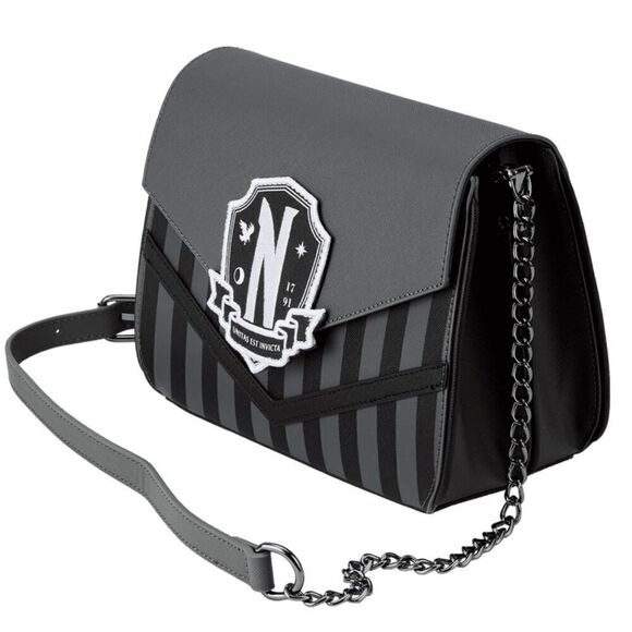 Loungefly X Wednesday Addams Nevermore Thing Cosplay Crossbody Bag NWT - Picture 9 of 9